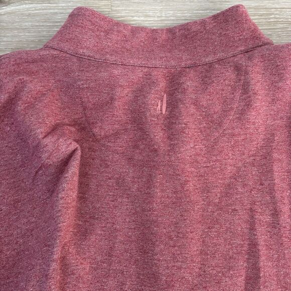 Johnnie O Pullover Mens Size 3XL Malibu Red Sully Quarter Zip Performance Shirt - Picture 7 of 7